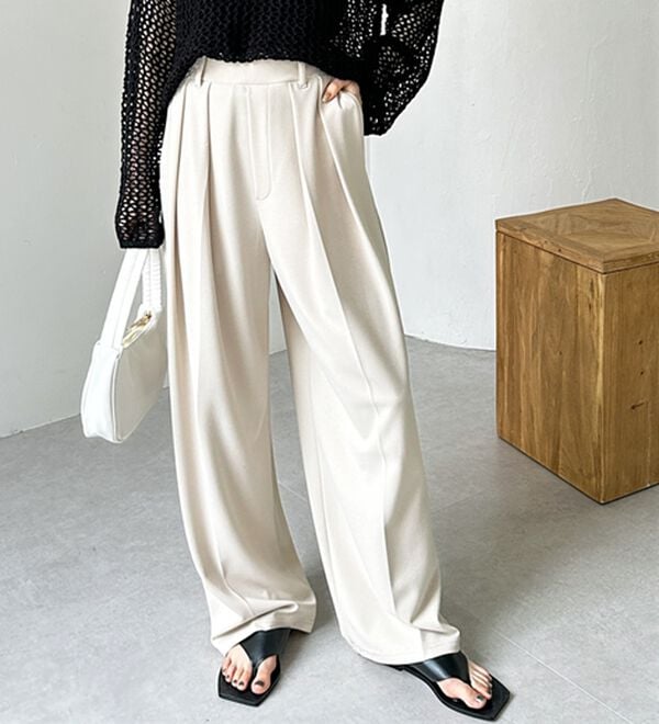 GeeRA（ジーラ）の「インタックスラックスワイドパンツ（フルレングスパンツ）」｜詳細画像