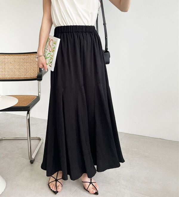 GeeRA（ジーラ）の「切替フレアーロングスカート（ロングスカート）」｜詳細画像