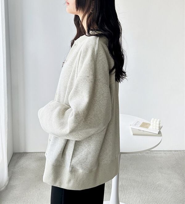 GeeRA（ジーラ）の「前後２ＷＡＹ裏起毛スウェットカーデ（その他カーディガン）」｜詳細画像