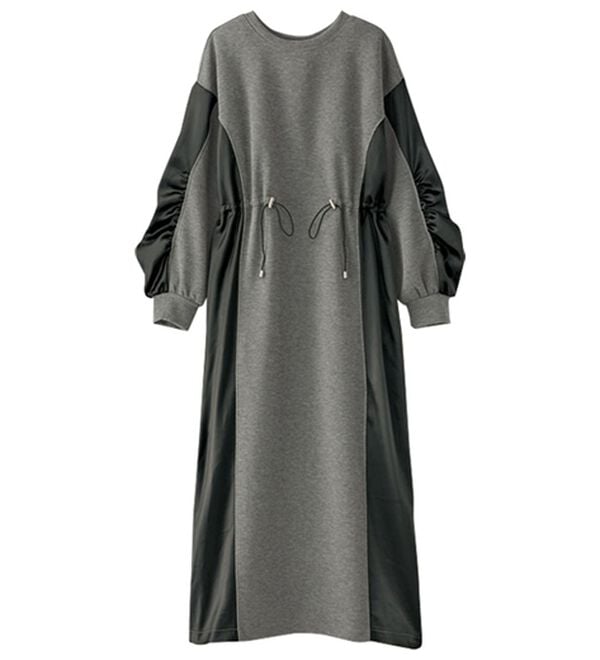 BELLUNA（ベルーナ）の「異素材切替ドロストワンピース（その他ワンピース）」｜詳細画像