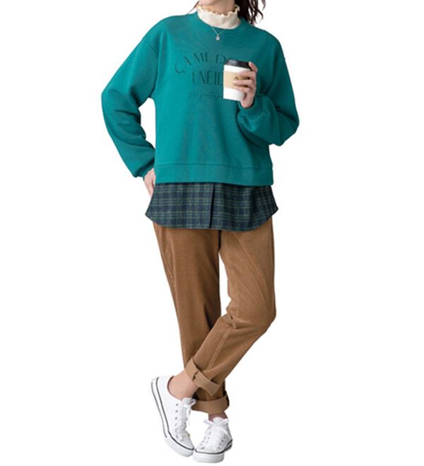 ルフラン（ルフラン）の「【２本組】コーデュロイ素材テーパードパンツ（フルレングスパンツ）」｜詳細画像