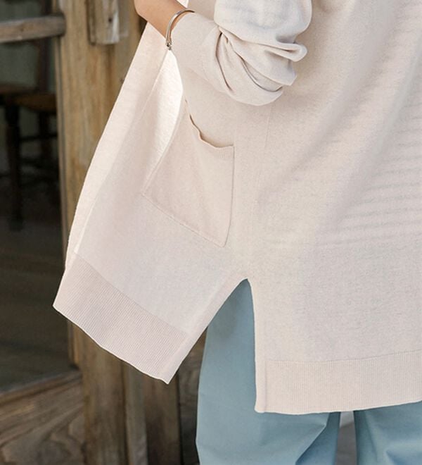 BELLUNA（ベルーナ）の「ヒンヤリ冷感！洗えるロング丈カーディガン（ニットカーディガン）」｜詳細画像