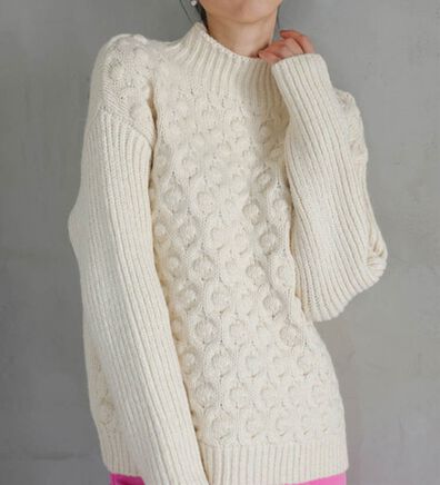 RANAN（ラナン）の「ぽこぽこデザインハイネックニット（ニット・セーター）」