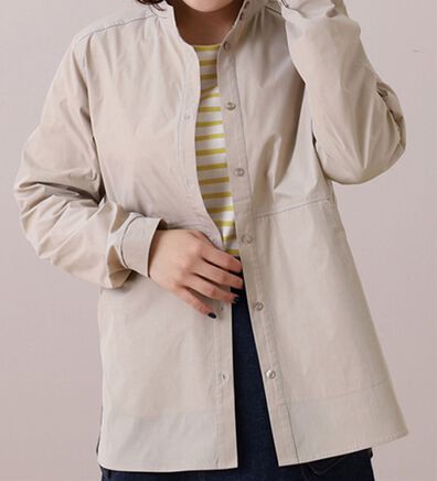 BELLUNA（ベルーナ）の「＜ｓｏｒａｆｕｋｕ＞花粉対策！スタンドカラーシャツ（シャツ）」