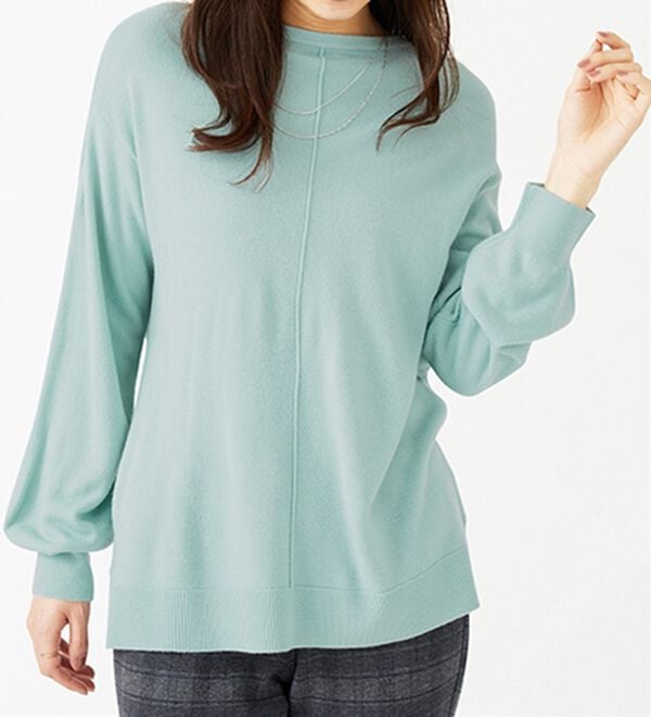 BELLUNA（ベルーナ）の「ふんわりカシミヤタッチニットプルオーバー（ニット・セーター）」｜詳細画像