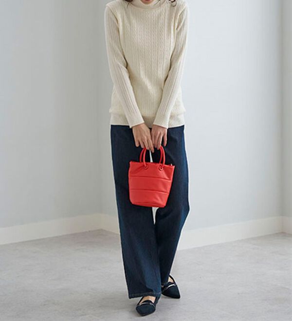 BELLUNA（ベルーナ）の「洗える！裏ベロアあったかセーター（ニット・セーター）」｜詳細画像