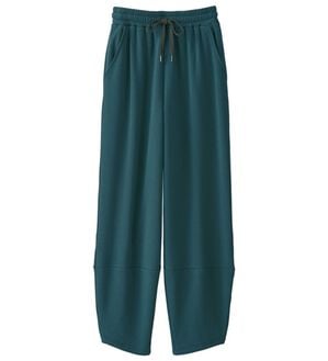 BELLUNA（ベルーナ）の「まるではく毛布！静電防止裏ファー素材コクーンパンツ（フルレングスパンツ）」｜ターコイズ