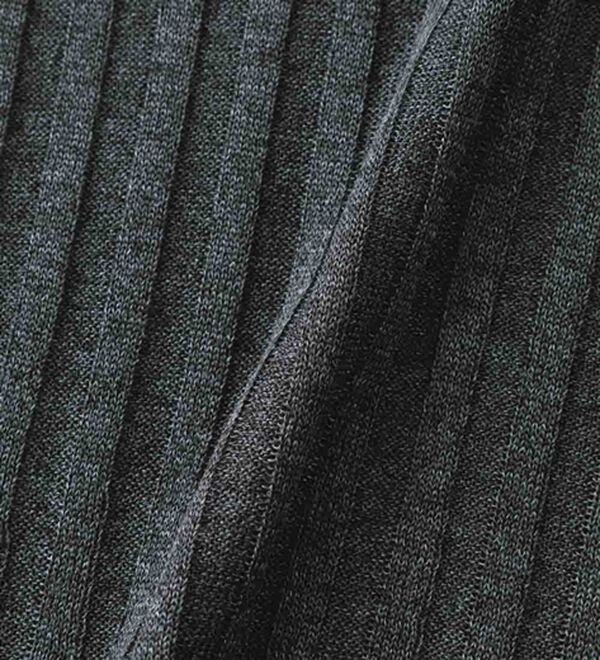 RANAN（ラナン）の「5分袖シアーラメリブニット（ニット・セーター）」｜詳細画像