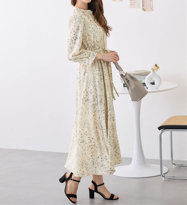 alotta（アロッタ）の「柄アソートギャザーデザインワンピース（その他ワンピース）」｜詳細画像