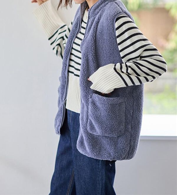 LAVIENNE（ラヴィエンヌ）の「ふわふわ暖かフリースベスト（ベスト）」｜詳細画像