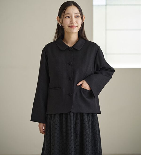 BELLUNA（ベルーナ）の「ドビー素材ショールカラージャケット（その他ジャケット）」｜詳細画像