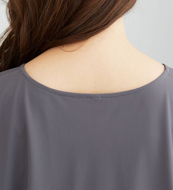 BELLUNA（ベルーナ）の「ヒンヤリ爽快！裾ギャザープルオーバー（カットソー）」｜詳細画像