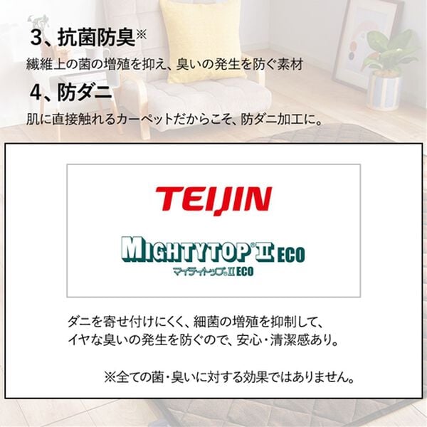 「５つ星機能のあったかぬくぬく贅沢カーペット（カーペット）」｜詳細画像