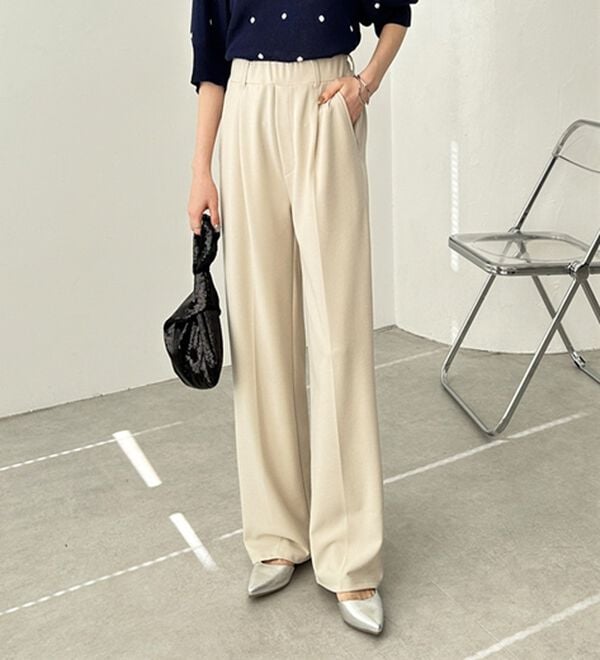GeeRA（ジーラ）の「美脚魅せタックワイドスラックスパンツ（ワイドパンツ・ガウチョ）」｜詳細画像