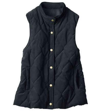 BELLUNA（ベルーナ）の「コーデュロイ中わたベスト（中わたコート・ベスト）」