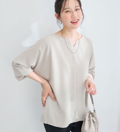 Viola e Viola（ヴィオラ エ ヴィオラ）の「袖リブキーネックドルマンブラウス（ブラウス）」