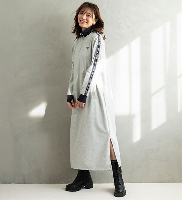 BELLUNA（ベルーナ）の「【ｕｍｂｒｏ】ジッパーワンピース（ロングワンピース）」｜詳細画像