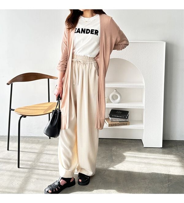 GeeRA（ジーラ）の「【3つの機能付】ロングニットカーディガン（ミディ丈）（ニットカーディガン）」｜詳細画像