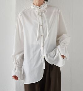 RANAN（ラナン）の「プチフリルリボン付きブラウス（ブラウス）」