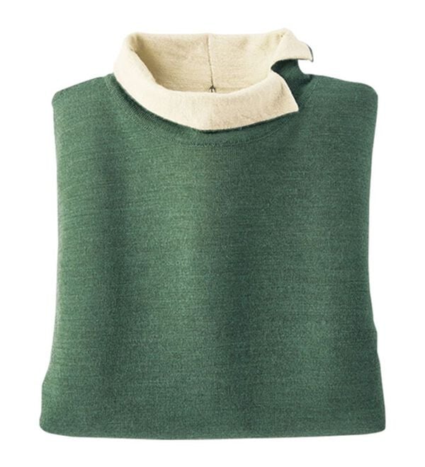 BELLUNA（ベルーナ）の「メリノウール１００％配色プルオーバー（ニット・セーター）」｜詳細画像