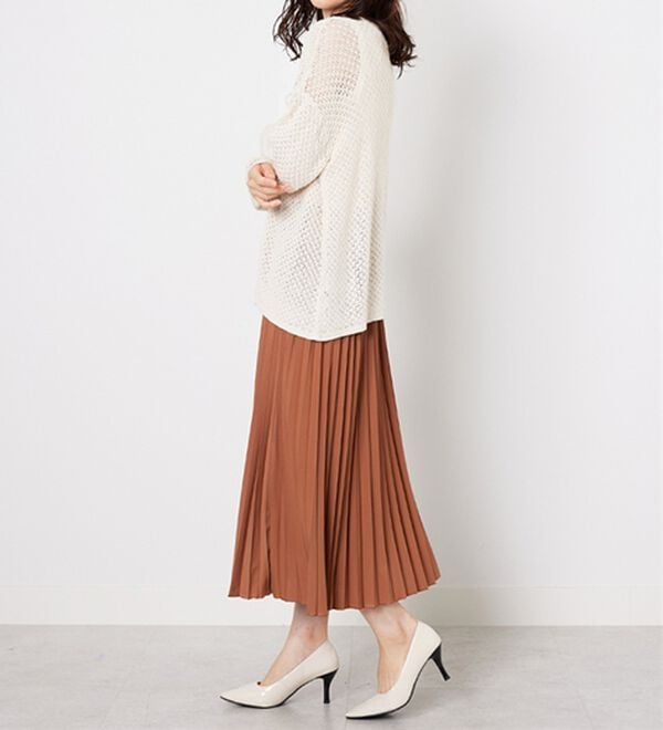 BELLUNA（ベルーナ）の「洗っても形が崩れにくい！プリーツスカート（ロングスカート）」｜詳細画像