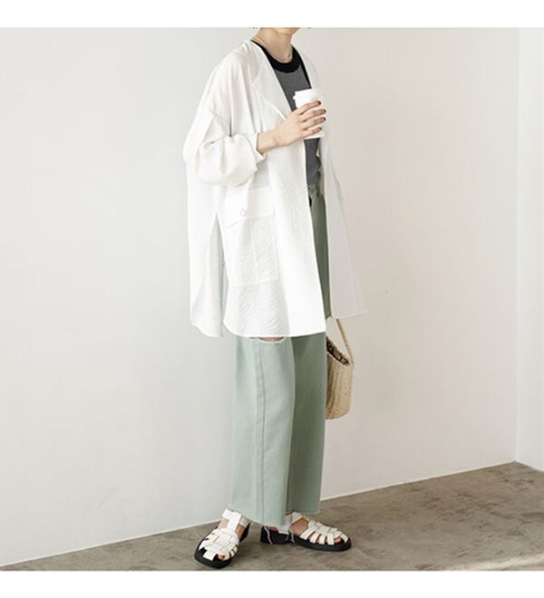 GeeRA（ジーラ）の「ビッグシルエットシャツジャケット（シャツ）」｜詳細画像