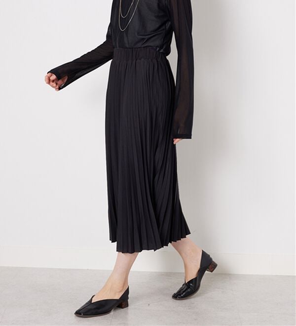 BELLUNA（ベルーナ）の「洗っても形が崩れにくい！プリーツスカート（ロングスカート）」｜詳細画像
