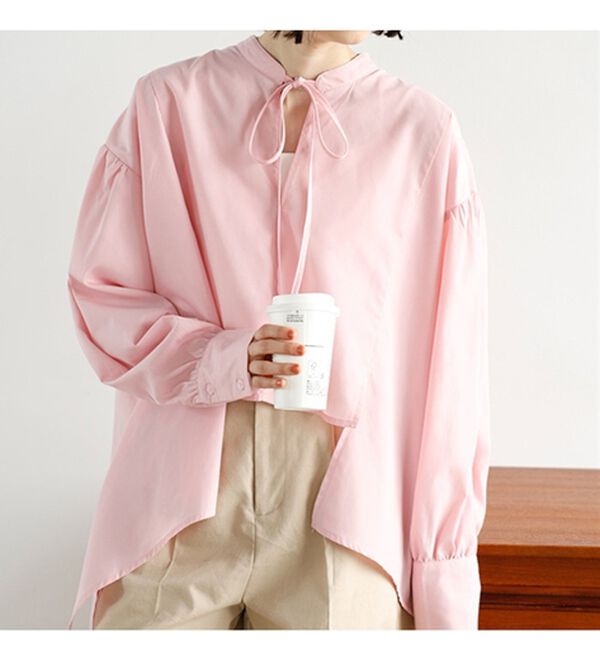 GeeRA（ジーラ）の「イレギュラーヘムスキッパーネックシャツ（シャツ）」｜詳細画像