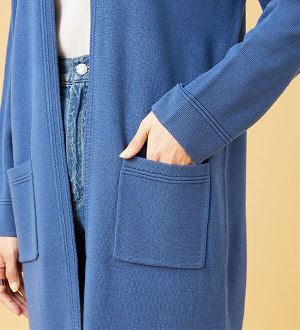 BELLUNA（ベルーナ）の「嬉しい機能付！ミラノリブカーディガン（ニットカーディガン）」｜詳細画像