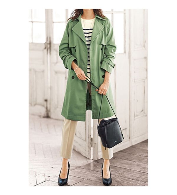 BELLUNA（ベルーナ）の「花粉対策！大人デザイントレンチコート（ロングコート）」｜詳細画像