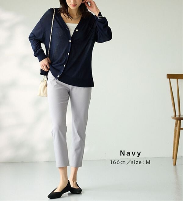 BELLUNA（ベルーナ）の「【快適Ｌａｂ．】シャリ冷！洗える多機能ニットカーディガン（ニットカーディガン）」｜詳細画像