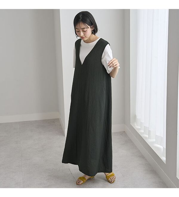 BELLUNA（ベルーナ）の「サラっと素材バックリボンワンピース（その他ワンピース）」｜詳細画像