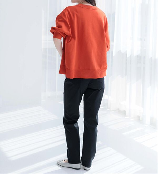 BELLUNA（ベルーナ）の「サラリ速乾！綿サテンストレッチカラーパンツ（フルレングスパンツ）」｜詳細画像