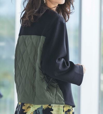 RANAN（ラナン）の「異素材使いブルゾン（ブルゾン）」