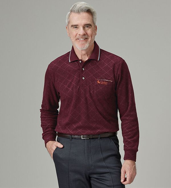 「毎日着たい柔らか素材の暖かポロ（メンズポロシャツ）」｜詳細画像