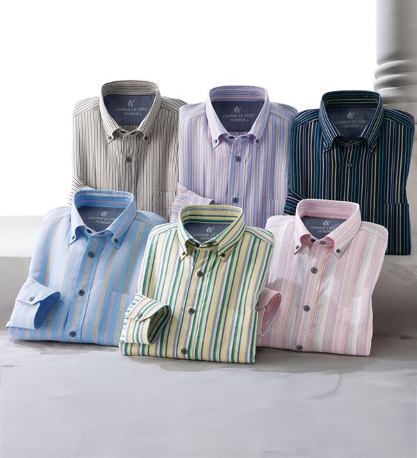 「＜コムルヴァン・オム＞毎日快適ソフトオックスシャツ（メンズシャツ）」｜詳細画像