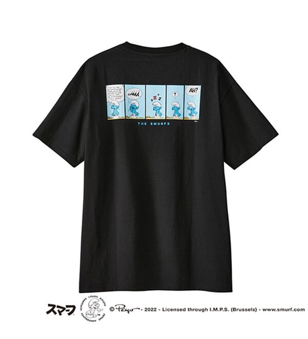 GeeRA（ジーラ）の「【スマーフ】コラボプリントＴシャツ（カットソー）」｜詳細画像