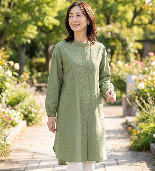 ルフラン（ルフラン）の「【３色組】綿１００％ワッシャー加工のおうちシャツ（ホームウェア）」｜詳細画像