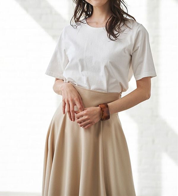 RANAN（ラナン）の「＜ＢＣ＞綿１００％ひんやりラウンドヘムプルオーバー（カットソー）」｜詳細画像