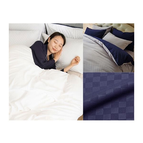 iellio（イエリオ）の「ホテルテイストリバーシブル布団カバーリング＜掛布団カバー・フィットシーツ・ボックスシーツ・枕カバー・１年中快適＞（敷布団カバー・シーツ）」｜詳細画像