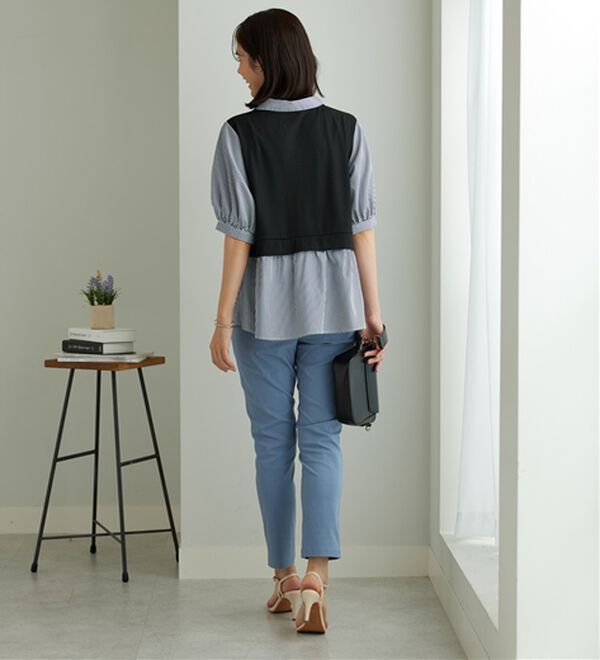 和柄　「紬」　五分袖　衿付き　チュニック　他　10点(写真掲載のお品) 和柄 「紬」 五分袖 衿付き チュニック 他 10点(写真掲載のお