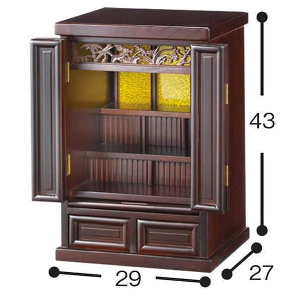 「四君子透かし彫り仏壇２（仏壇・仏具）」｜詳細画像