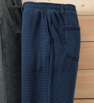 「ツイード風プレミアムジャージスラックス（メンズフルレングスパンツ）」