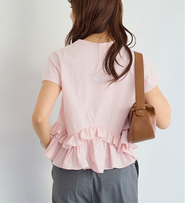 alotta（アロッタ）の「裾ティアードキーネックブラウス（ブラウス）」｜詳細画像