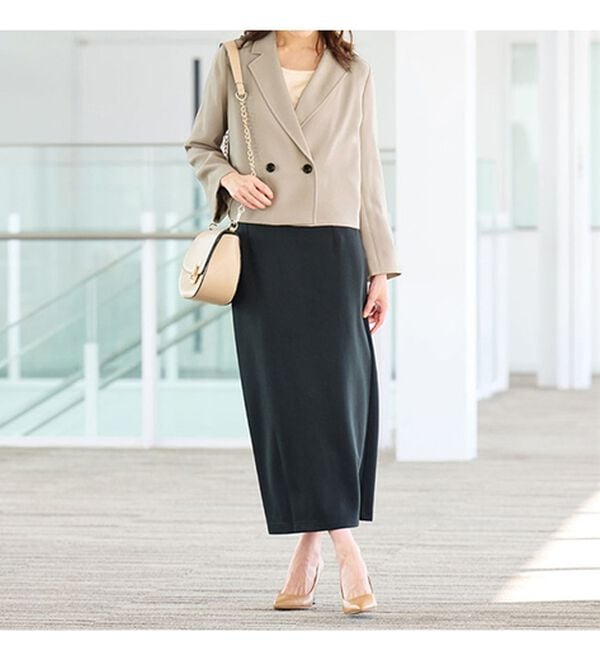 RANAN（ラナン）の「【２点セット】洗える！ショートジャケット&ハイウエストワイドパンツセットスーツ（その他スーツ）」｜詳細画像