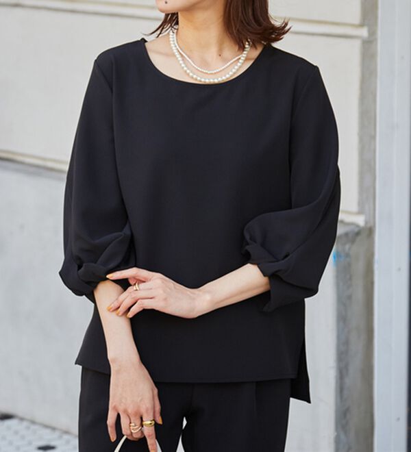 RANAN（ラナン）の「楽ちんキレイ！美人セットアップ（ブラウススーツ）」｜詳細画像