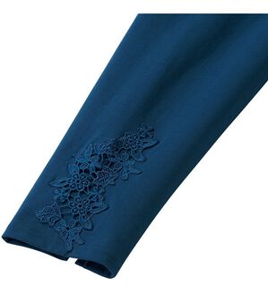 「涼感！ＵＶ対策おしゃレギンス（靴下・ストッキング）」｜ネイビー