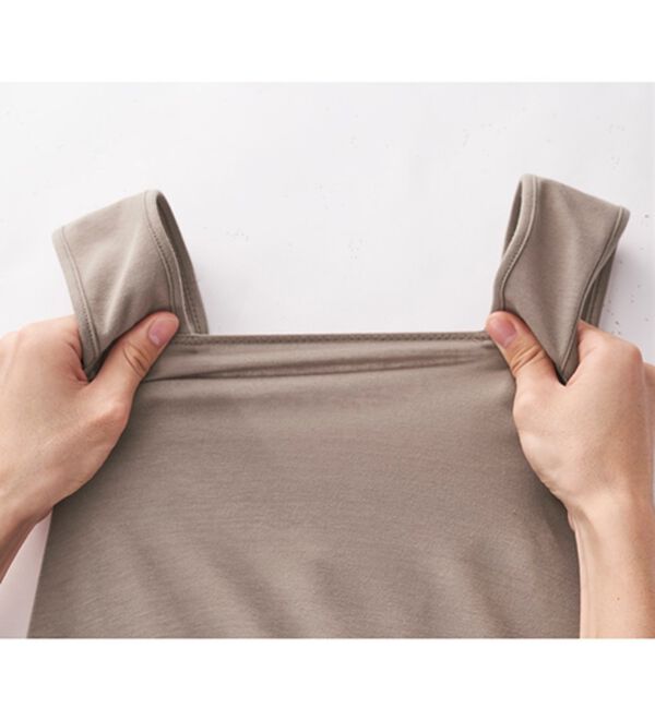 YU'NOW（ユナウ）の「【抗菌防臭】【吸水速乾】ブラ紐隠しの優秀プリーツワンピース（肌着・インナーウェア）」｜詳細画像