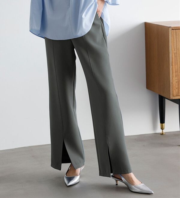 RANAN（ラナン）の「機能付センタースリットフレアーパンツ（フルレングスパンツ）」｜詳細画像