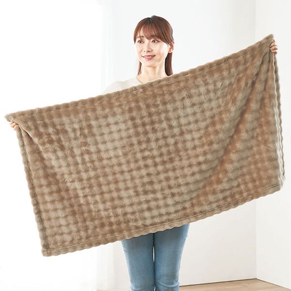 iellio（イエリオ）の「ぽこぽこファー　着る毛布・ブランケット（毛布・ブランケット）」｜詳細画像